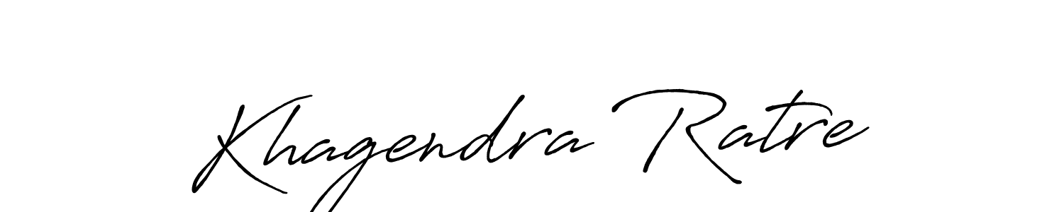 Make a short Khagendra Ratre signature style. Manage your documents anywhere anytime using Antro_Vectra_Bolder. Create and add eSignatures, submit forms, share and send files easily. Khagendra Ratre signature style 7 images and pictures png