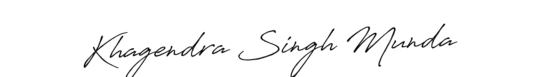 The best way (Antro_Vectra_Bolder) to make a short signature is to pick only two or three words in your name. The name Khagendra Singh Munda include a total of six letters. For converting this name. Khagendra Singh Munda signature style 7 images and pictures png