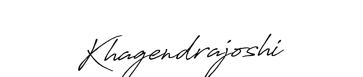 Antro_Vectra_Bolder is a professional signature style that is perfect for those who want to add a touch of class to their signature. It is also a great choice for those who want to make their signature more unique. Get Khagendrajoshi name to fancy signature for free. Khagendrajoshi signature style 7 images and pictures png