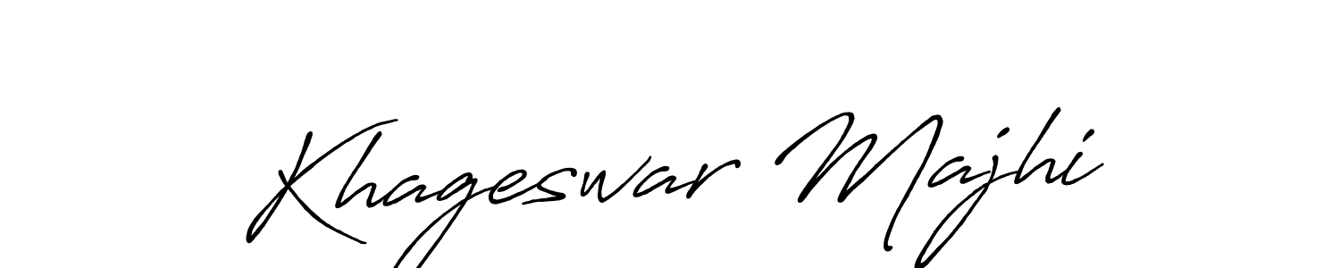 Also You can easily find your signature by using the search form. We will create Khageswar Majhi name handwritten signature images for you free of cost using Antro_Vectra_Bolder sign style. Khageswar Majhi signature style 7 images and pictures png