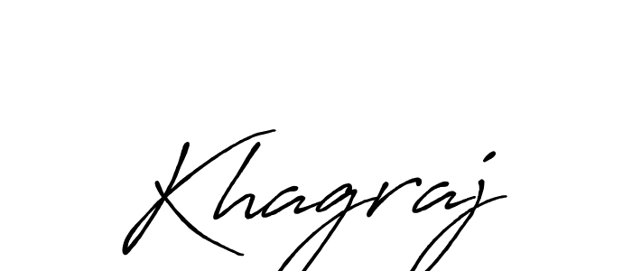 Khagraj stylish signature style. Best Handwritten Sign (Antro_Vectra_Bolder) for my name. Handwritten Signature Collection Ideas for my name Khagraj. Khagraj signature style 7 images and pictures png