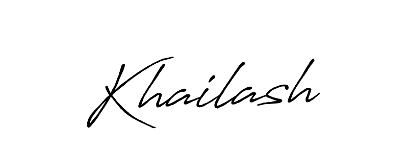 You should practise on your own different ways (Antro_Vectra_Bolder) to write your name (Khailash) in signature. don't let someone else do it for you. Khailash signature style 7 images and pictures png