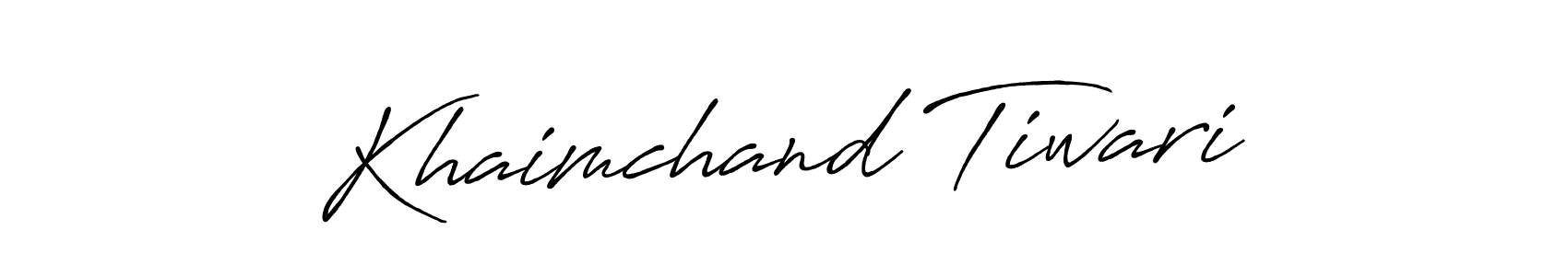 Also You can easily find your signature by using the search form. We will create Khaimchand Tiwari name handwritten signature images for you free of cost using Antro_Vectra_Bolder sign style. Khaimchand Tiwari signature style 7 images and pictures png