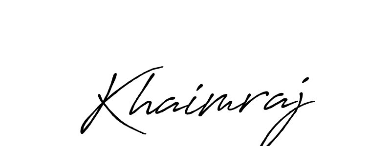 It looks lik you need a new signature style for name Khaimraj. Design unique handwritten (Antro_Vectra_Bolder) signature with our free signature maker in just a few clicks. Khaimraj signature style 7 images and pictures png