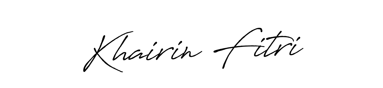 Make a beautiful signature design for name Khairin Fitri. Use this online signature maker to create a handwritten signature for free. Khairin Fitri signature style 7 images and pictures png