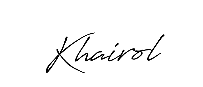 Once you've used our free online signature maker to create your best signature Antro_Vectra_Bolder style, it's time to enjoy all of the benefits that Khairol name signing documents. Khairol signature style 7 images and pictures png