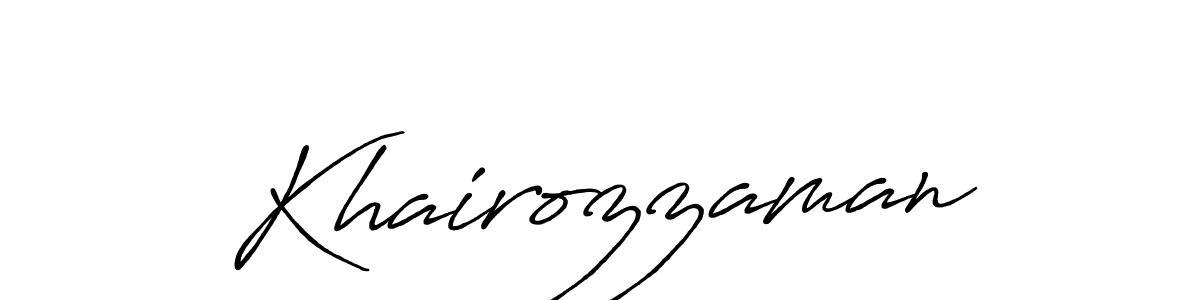 How to Draw Khairozzaman signature style? Antro_Vectra_Bolder is a latest design signature styles for name Khairozzaman. Khairozzaman signature style 7 images and pictures png