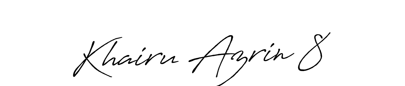 Also we have Khairu Azrin 8 name is the best signature style. Create professional handwritten signature collection using Antro_Vectra_Bolder autograph style. Khairu Azrin 8 signature style 7 images and pictures png