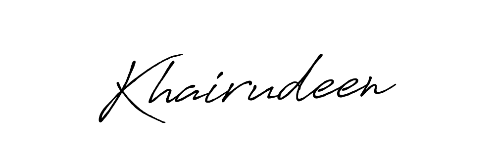 Make a beautiful signature design for name Khairudeen. Use this online signature maker to create a handwritten signature for free. Khairudeen signature style 7 images and pictures png