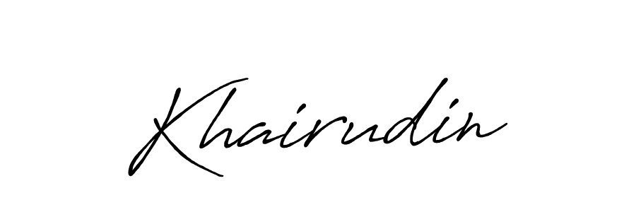 You should practise on your own different ways (Antro_Vectra_Bolder) to write your name (Khairudin) in signature. don't let someone else do it for you. Khairudin signature style 7 images and pictures png