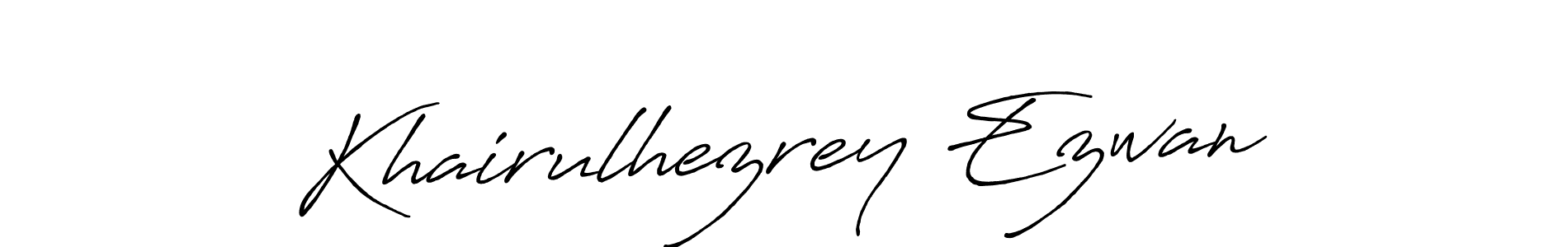 Use a signature maker to create a handwritten signature online. With this signature software, you can design (Antro_Vectra_Bolder) your own signature for name Khairulhezrey Ezwan. Khairulhezrey Ezwan signature style 7 images and pictures png