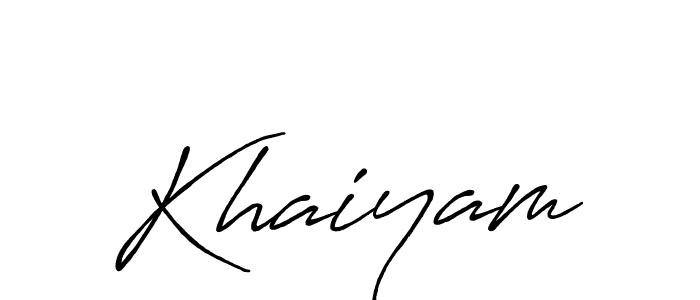 How to make Khaiyam signature? Antro_Vectra_Bolder is a professional autograph style. Create handwritten signature for Khaiyam name. Khaiyam signature style 7 images and pictures png