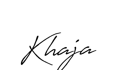 How to make Khaja signature? Antro_Vectra_Bolder is a professional autograph style. Create handwritten signature for Khaja name. Khaja signature style 7 images and pictures png