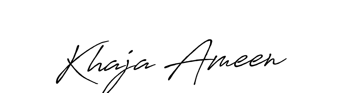if you are searching for the best signature style for your name Khaja Ameen. so please give up your signature search. here we have designed multiple signature styles  using Antro_Vectra_Bolder. Khaja Ameen signature style 7 images and pictures png
