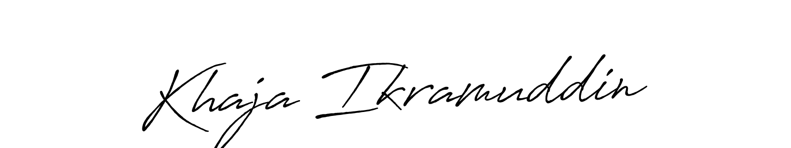 The best way (Antro_Vectra_Bolder) to make a short signature is to pick only two or three words in your name. The name Khaja Ikramuddin include a total of six letters. For converting this name. Khaja Ikramuddin signature style 7 images and pictures png