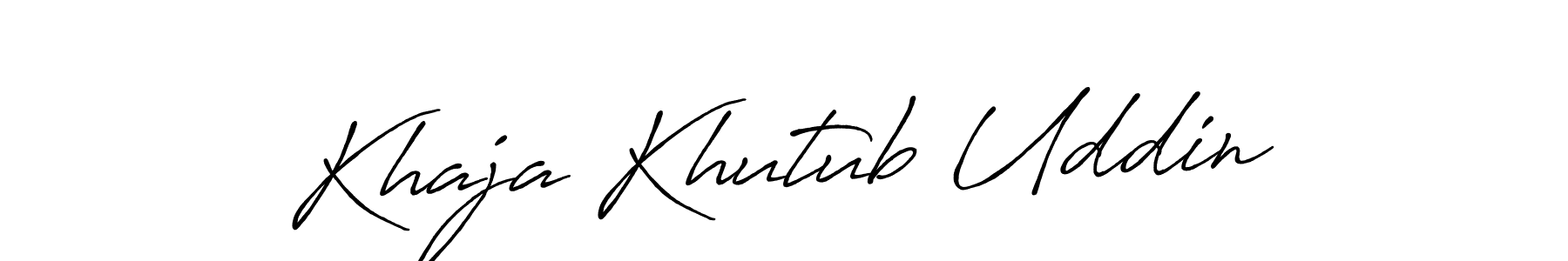 Make a beautiful signature design for name Khaja Khutub Uddin. Use this online signature maker to create a handwritten signature for free. Khaja Khutub Uddin signature style 7 images and pictures png