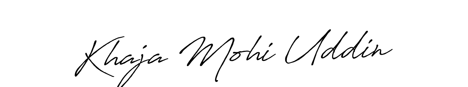 You can use this online signature creator to create a handwritten signature for the name Khaja Mohi Uddin. This is the best online autograph maker. Khaja Mohi Uddin signature style 7 images and pictures png