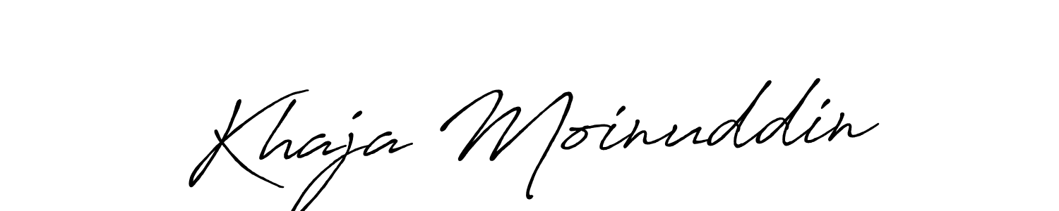 Also You can easily find your signature by using the search form. We will create Khaja Moinuddin name handwritten signature images for you free of cost using Antro_Vectra_Bolder sign style. Khaja Moinuddin signature style 7 images and pictures png