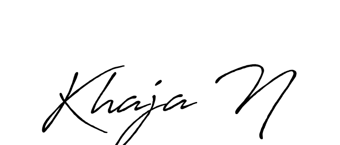 if you are searching for the best signature style for your name Khaja N. so please give up your signature search. here we have designed multiple signature styles  using Antro_Vectra_Bolder. Khaja N signature style 7 images and pictures png