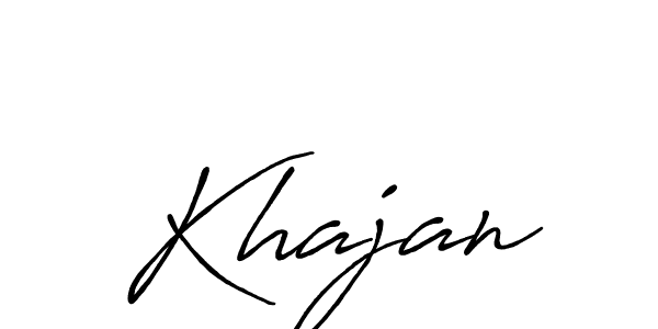 Create a beautiful signature design for name Khajan. With this signature (Antro_Vectra_Bolder) fonts, you can make a handwritten signature for free. Khajan signature style 7 images and pictures png