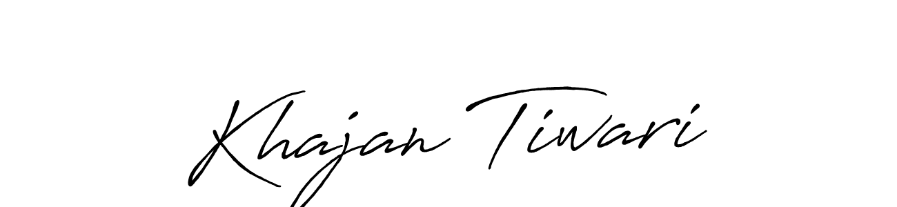 Create a beautiful signature design for name Khajan Tiwari. With this signature (Antro_Vectra_Bolder) fonts, you can make a handwritten signature for free. Khajan Tiwari signature style 7 images and pictures png