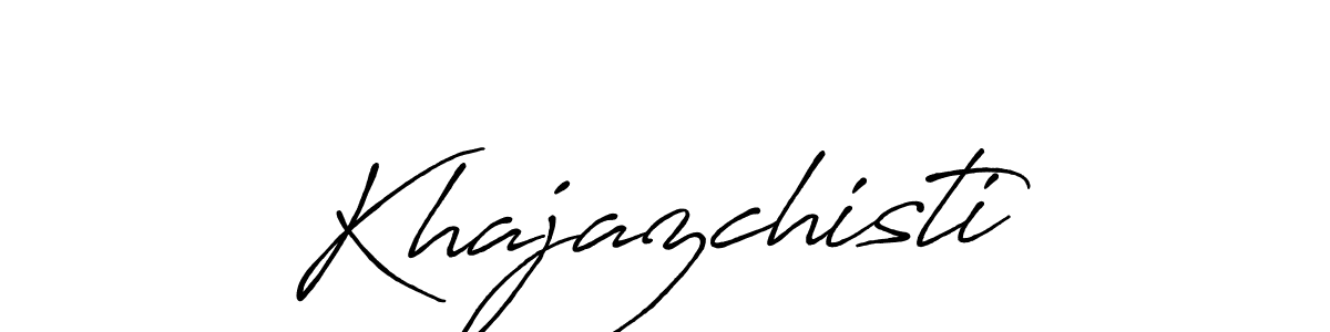 How to Draw Khajazchisti signature style? Antro_Vectra_Bolder is a latest design signature styles for name Khajazchisti. Khajazchisti signature style 7 images and pictures png