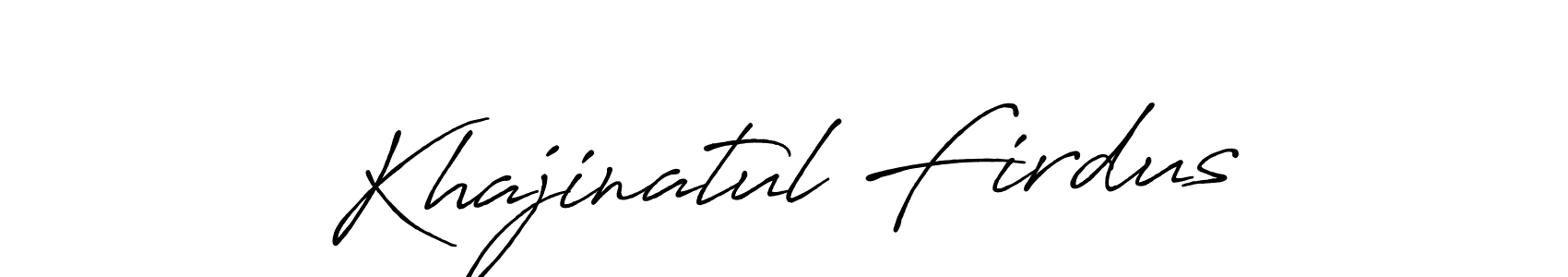 You should practise on your own different ways (Antro_Vectra_Bolder) to write your name (Khajinatul Firdus) in signature. don't let someone else do it for you. Khajinatul Firdus signature style 7 images and pictures png