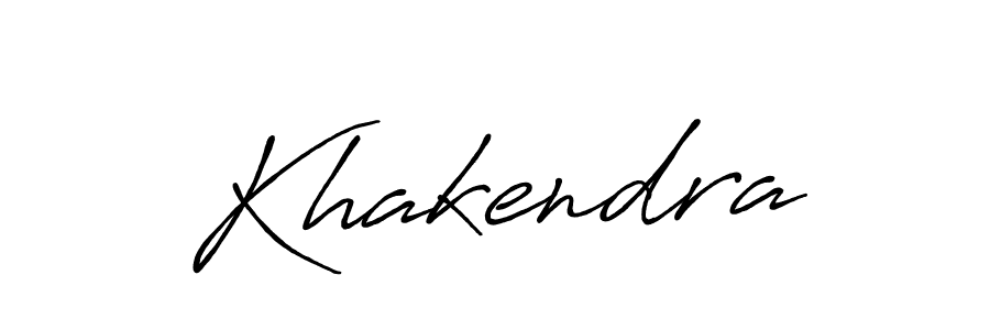 Khakendra stylish signature style. Best Handwritten Sign (Antro_Vectra_Bolder) for my name. Handwritten Signature Collection Ideas for my name Khakendra. Khakendra signature style 7 images and pictures png