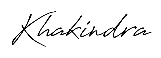 A classic penmanship look for Khakindra. The Antro_Vectra_Bolder font brings timeless elegance and confidence to every signed document. Khakindra signature style 7 images and pictures png