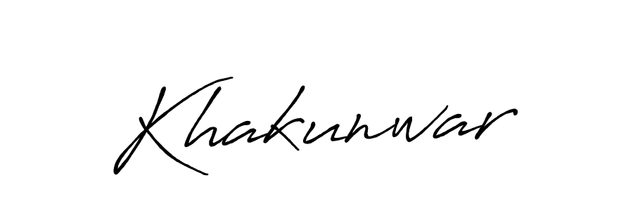Make a beautiful signature design for name Khakunwar. With this signature (Antro_Vectra_Bolder) style, you can create a handwritten signature for free. Khakunwar signature style 7 images and pictures png