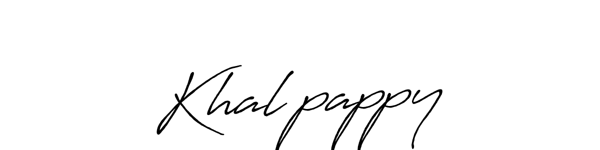 How to make Khal♡pappy signature? Antro_Vectra_Bolder is a professional autograph style. Create handwritten signature for Khal♡pappy name. Khal♡pappy signature style 7 images and pictures png