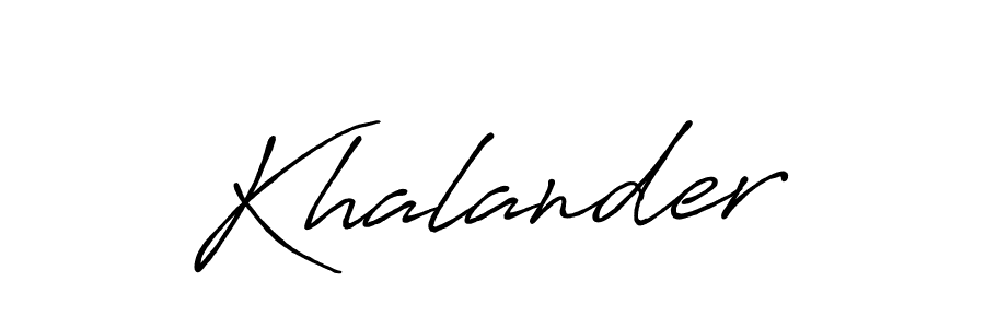 Similarly Antro_Vectra_Bolder is the best handwritten signature design. Signature creator online .You can use it as an online autograph creator for name Khalander. Khalander signature style 7 images and pictures png