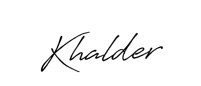 You should practise on your own different ways (Antro_Vectra_Bolder) to write your name (Khalder) in signature. don't let someone else do it for you. Khalder signature style 7 images and pictures png