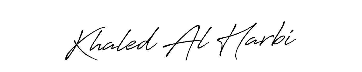 How to make Khaled Al Harbi signature? Antro_Vectra_Bolder is a professional autograph style. Create handwritten signature for Khaled Al Harbi name. Khaled Al Harbi signature style 7 images and pictures png