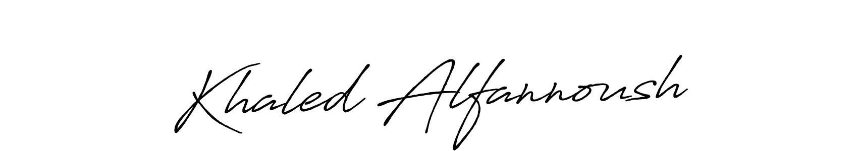 You should practise on your own different ways (Antro_Vectra_Bolder) to write your name (Khaled Alfannoush) in signature. don't let someone else do it for you. Khaled Alfannoush signature style 7 images and pictures png