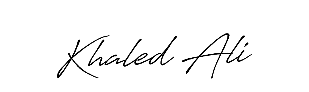Similarly Antro_Vectra_Bolder is the best handwritten signature design. Signature creator online .You can use it as an online autograph creator for name Khaled Ali. Khaled Ali signature style 7 images and pictures png