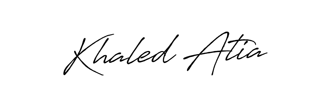 Make a beautiful signature design for name Khaled Atia. Use this online signature maker to create a handwritten signature for free. Khaled Atia signature style 7 images and pictures png