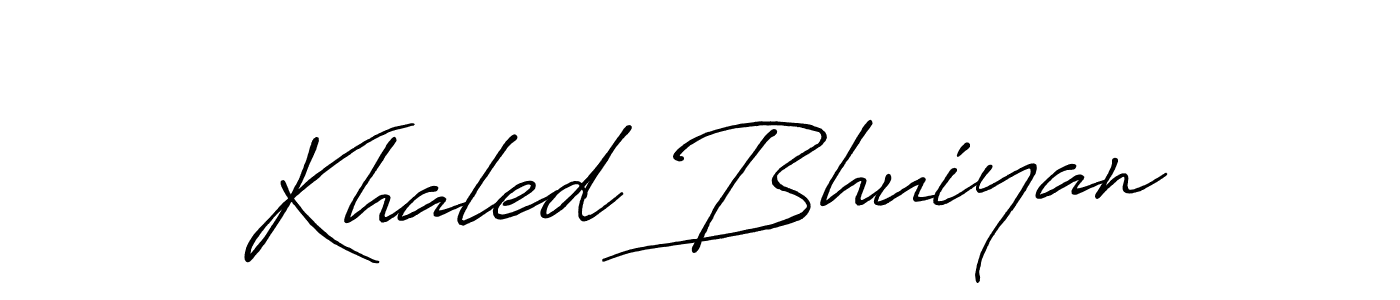 Khaled Bhuiyan stylish signature style. Best Handwritten Sign (Antro_Vectra_Bolder) for my name. Handwritten Signature Collection Ideas for my name Khaled Bhuiyan. Khaled Bhuiyan signature style 7 images and pictures png