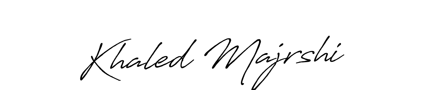 The best way (Antro_Vectra_Bolder) to make a short signature is to pick only two or three words in your name. The name Khaled Majrshi include a total of six letters. For converting this name. Khaled Majrshi signature style 7 images and pictures png