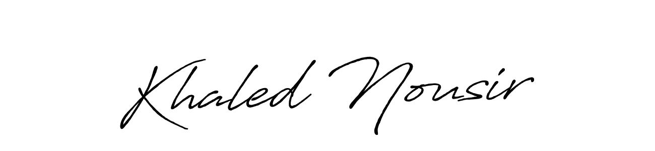 How to Draw Khaled Nousir signature style? Antro_Vectra_Bolder is a latest design signature styles for name Khaled Nousir. Khaled Nousir signature style 7 images and pictures png