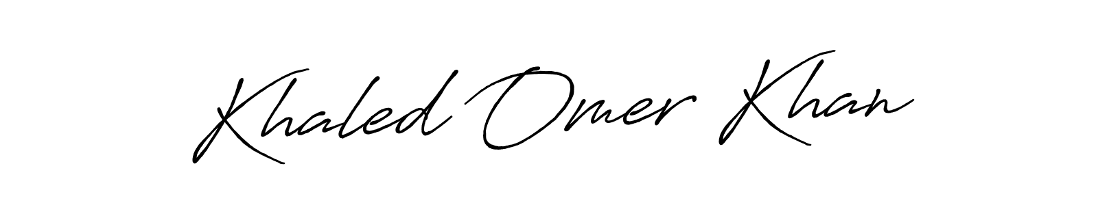 Make a short Khaled Omer Khan signature style. Manage your documents anywhere anytime using Antro_Vectra_Bolder. Create and add eSignatures, submit forms, share and send files easily. Khaled Omer Khan signature style 7 images and pictures png
