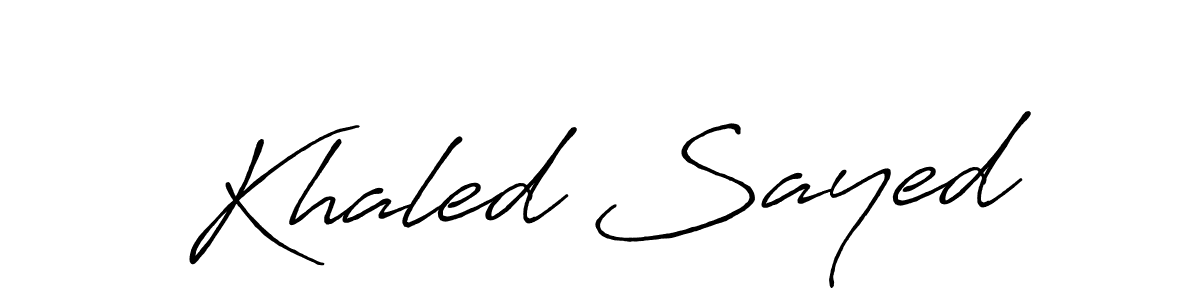 It looks lik you need a new signature style for name Khaled Sayed. Design unique handwritten (Antro_Vectra_Bolder) signature with our free signature maker in just a few clicks. Khaled Sayed signature style 7 images and pictures png