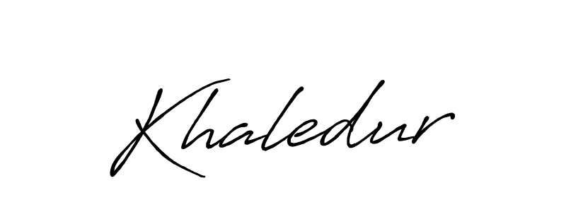 Similarly Antro_Vectra_Bolder is the best handwritten signature design. Signature creator online .You can use it as an online autograph creator for name Khaledur. Khaledur signature style 7 images and pictures png