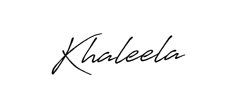 Also we have Khaleela name is the best signature style. Create professional handwritten signature collection using Antro_Vectra_Bolder autograph style. Khaleela signature style 7 images and pictures png