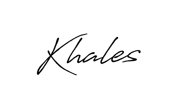 Create a beautiful signature design for name Khales. With this signature (Antro_Vectra_Bolder) fonts, you can make a handwritten signature for free. Khales signature style 7 images and pictures png