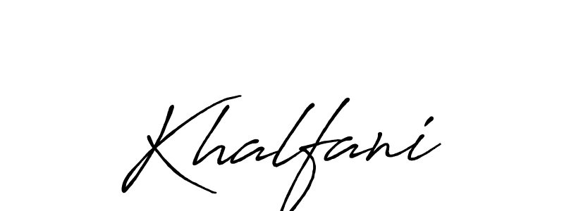 Khalfani stylish signature style. Best Handwritten Sign (Antro_Vectra_Bolder) for my name. Handwritten Signature Collection Ideas for my name Khalfani. Khalfani signature style 7 images and pictures png