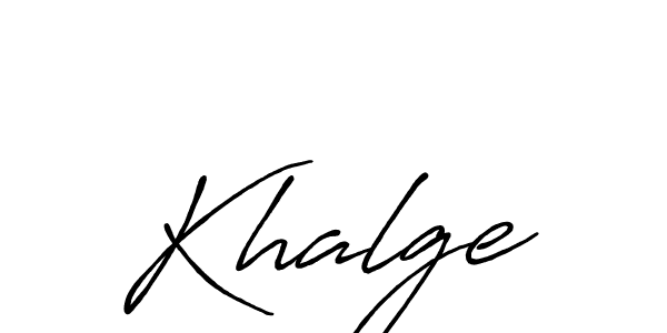 How to make Khalge signature? Antro_Vectra_Bolder is a professional autograph style. Create handwritten signature for Khalge name. Khalge signature style 7 images and pictures png