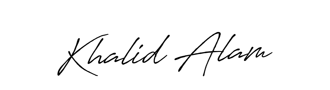 It looks lik you need a new signature style for name Khalid Alam. Design unique handwritten (Antro_Vectra_Bolder) signature with our free signature maker in just a few clicks. Khalid Alam signature style 7 images and pictures png