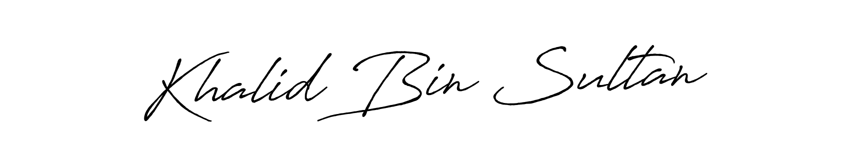Also You can easily find your signature by using the search form. We will create Khalid Bin Sultan name handwritten signature images for you free of cost using Antro_Vectra_Bolder sign style. Khalid Bin Sultan signature style 7 images and pictures png