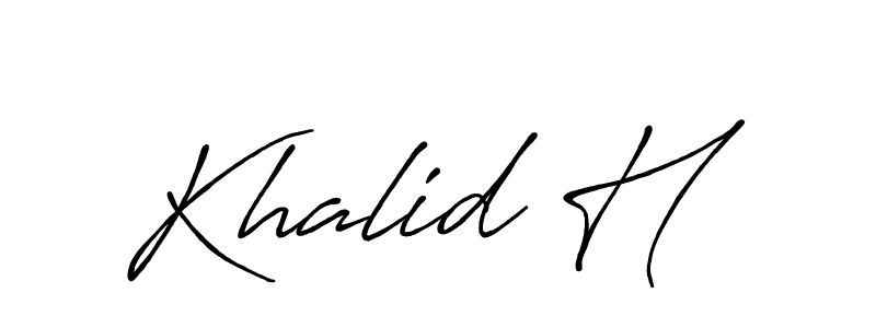 You can use this online signature creator to create a handwritten signature for the name Khalid H. This is the best online autograph maker. Khalid H signature style 7 images and pictures png